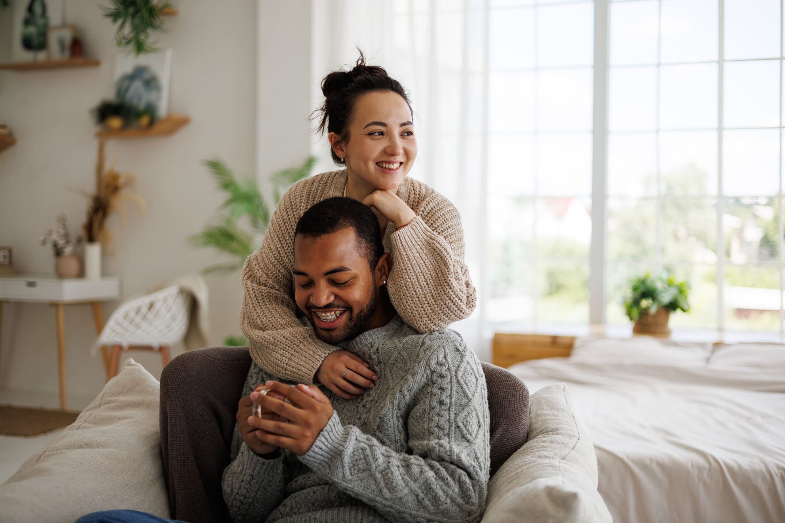 Couple strengthening emotional wellness and healthy relationships through behavioral health support and counseling.